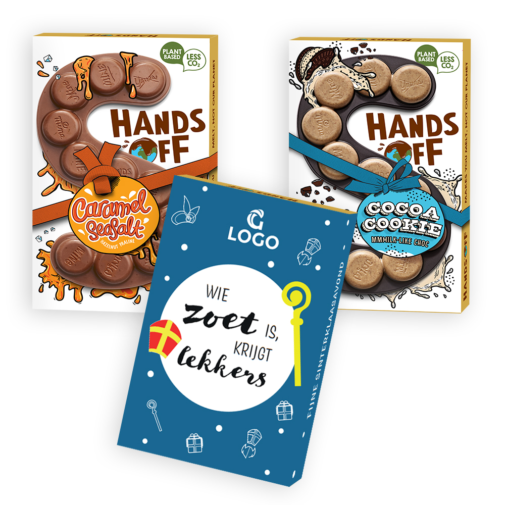 Hands Off chocoladeletter | Eco geschenk